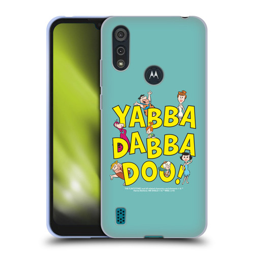 The Flintstones Graphics Yabba-Dabba-Doo Soft Gel Case for Motorola Moto E6s (2020)