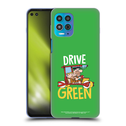 The Flintstones Graphics Drive Green Soft Gel Case for Motorola Moto G100