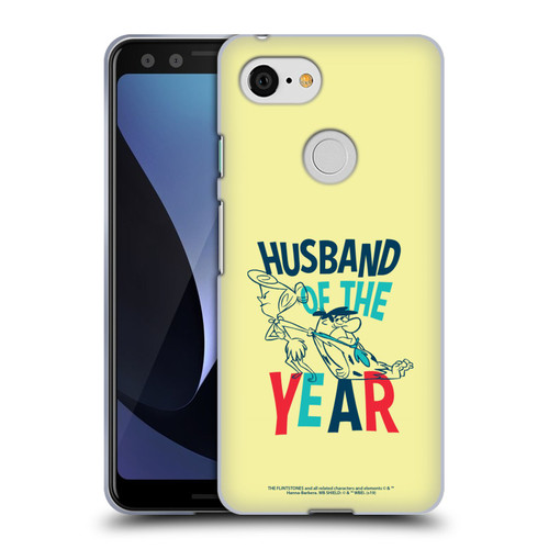 The Flintstones Graphics Husband Of The Year Soft Gel Case for Google Pixel 3