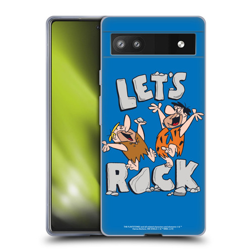 The Flintstones Graphics Fred And Barney Soft Gel Case for Google Pixel 6a