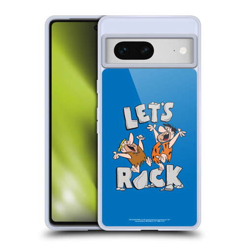 The Flintstones Graphics Fred And Barney Soft Gel Case for Google Pixel 7