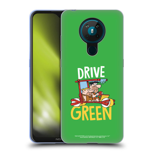 The Flintstones Graphics Drive Green Soft Gel Case for Nokia 5.3