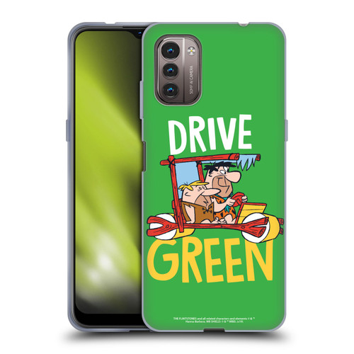 The Flintstones Graphics Drive Green Soft Gel Case for Nokia G11 / G21