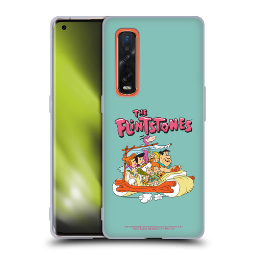 The Flintstones Graphics Family Soft Gel Case for OPPO Find X2 Pro 5G