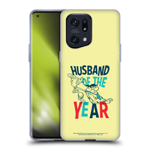The Flintstones Graphics Husband Of The Year Soft Gel Case for OPPO Find X5 Pro
