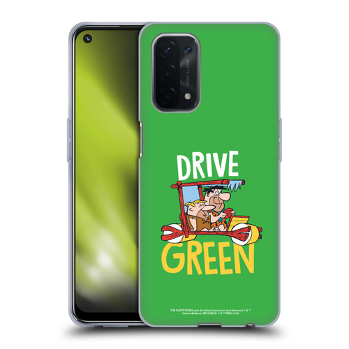 The Flintstones Graphics Drive Green Soft Gel Case for OPPO A54 5G