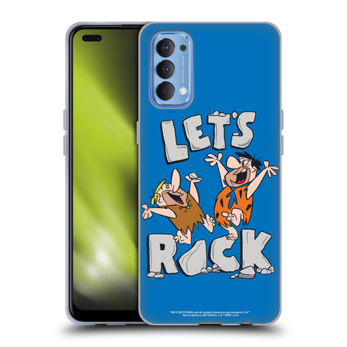 The Flintstones Graphics Fred And Barney Soft Gel Case for OPPO Reno 4 5G