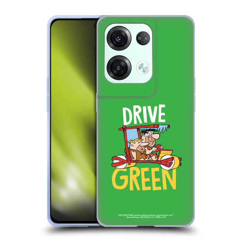 The Flintstones Graphics Drive Green Soft Gel Case for OPPO Reno8 Pro