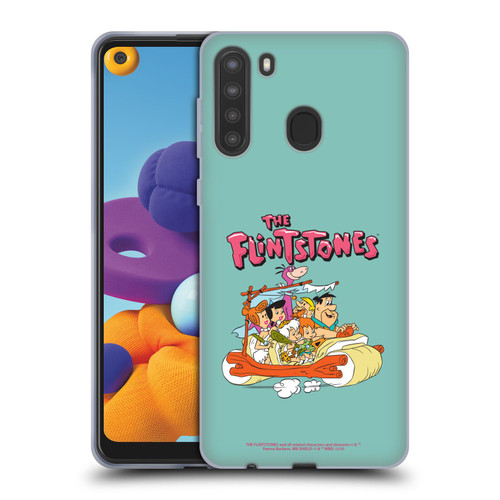 The Flintstones Graphics Family Soft Gel Case for Samsung Galaxy A21 (2020)