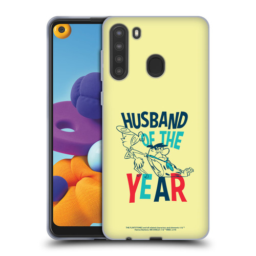 The Flintstones Graphics Husband Of The Year Soft Gel Case for Samsung Galaxy A21 (2020)