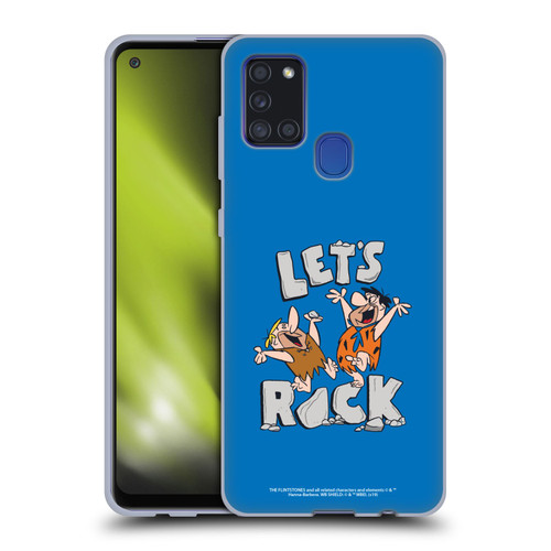The Flintstones Graphics Fred And Barney Soft Gel Case for Samsung Galaxy A21s (2020)