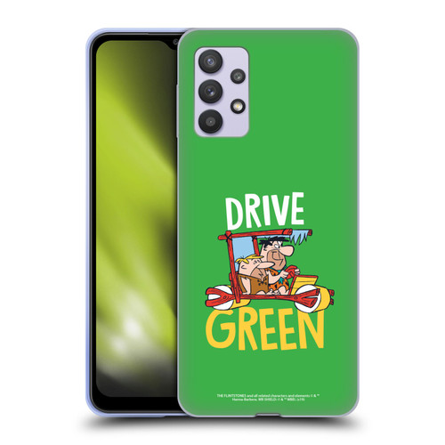 The Flintstones Graphics Drive Green Soft Gel Case for Samsung Galaxy A32 5G / M32 5G (2021)