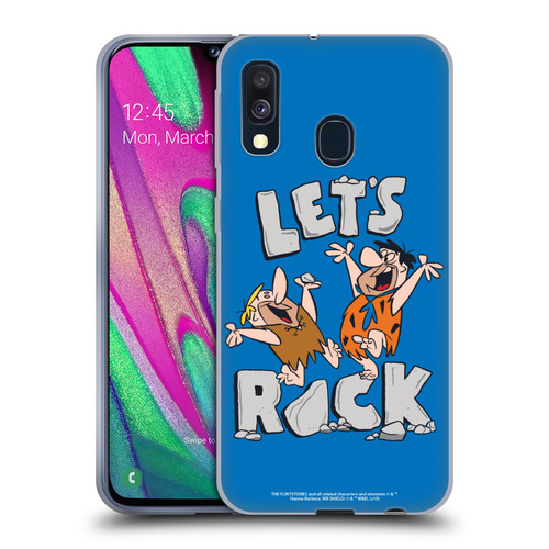 The Flintstones Graphics Fred And Barney Soft Gel Case for Samsung Galaxy A40 (2019)