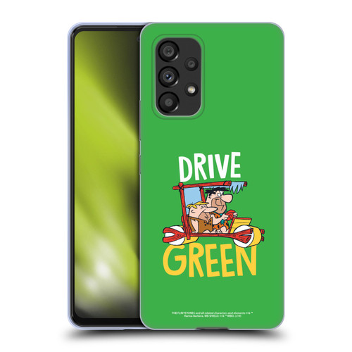 The Flintstones Graphics Drive Green Soft Gel Case for Samsung Galaxy A53 5G (2022)
