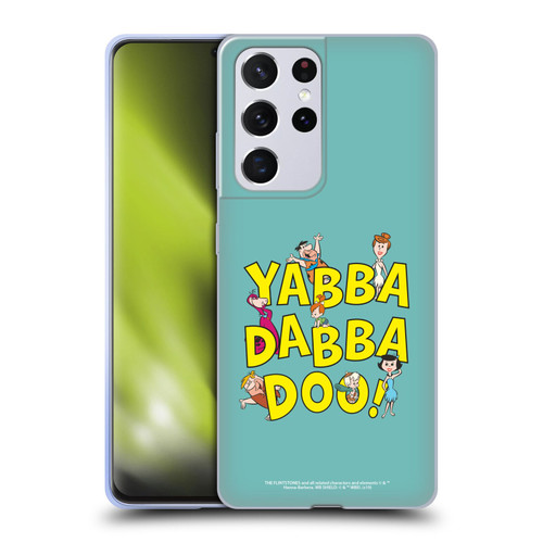 The Flintstones Graphics Yabba-Dabba-Doo Soft Gel Case for Samsung Galaxy S21 Ultra 5G