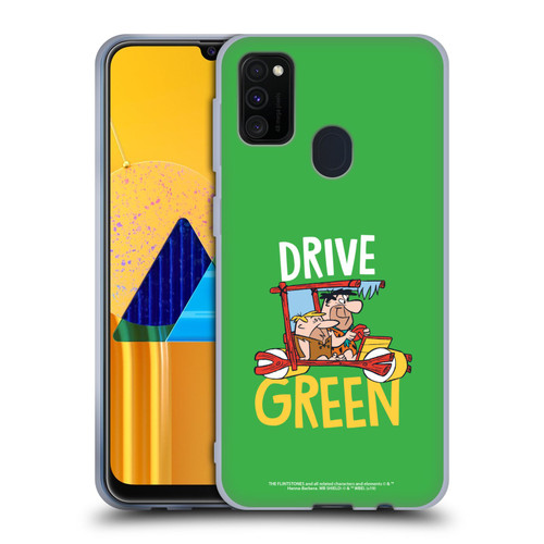 The Flintstones Graphics Drive Green Soft Gel Case for Samsung Galaxy M30s (2019)/M21 (2020)