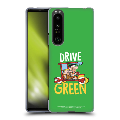 The Flintstones Graphics Drive Green Soft Gel Case for Sony Xperia 1 III