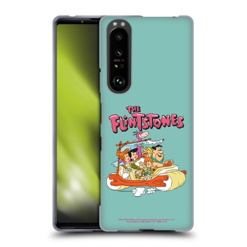 The Flintstones Graphics Family Soft Gel Case for Sony Xperia 1 III