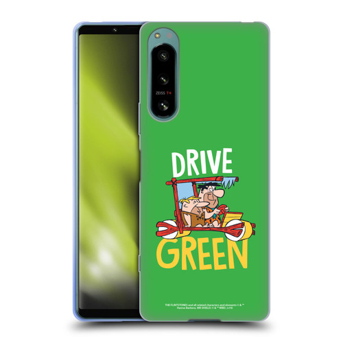 The Flintstones Graphics Drive Green Soft Gel Case for Sony Xperia 5 IV