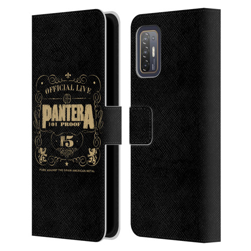 Pantera Art 101 Proof Leather Book Wallet Case Cover For HTC Desire 21 Pro 5G