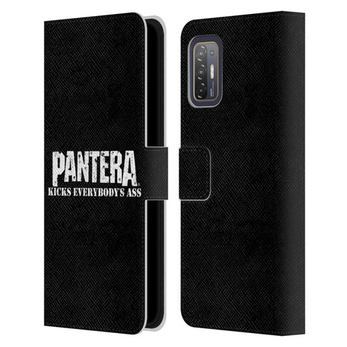 Pantera Art Kicks Leather Book Wallet Case Cover For HTC Desire 21 Pro 5G