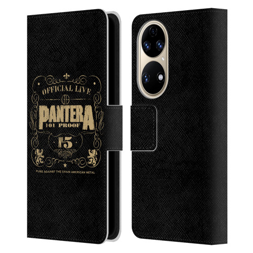 Pantera Art 101 Proof Leather Book Wallet Case Cover For Huawei P50