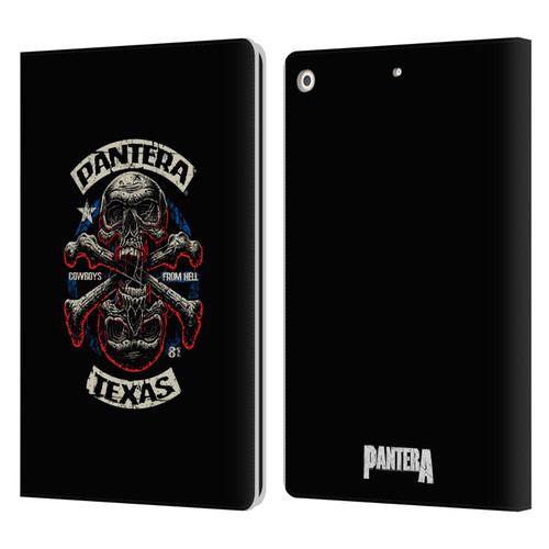 Pantera Art Double Cross Leather Book Wallet Case Cover For Apple iPad 10.2 2019/2020/2021
