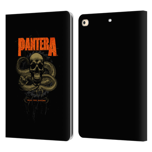 Pantera Art Drag The Waters Leather Book Wallet Case Cover For Apple iPad 9.7 2017 / iPad 9.7 2018