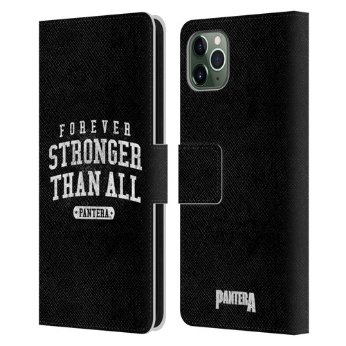 Pantera Art Stronger Than All Leather Book Wallet Case Cover For Apple iPhone 11 Pro Max