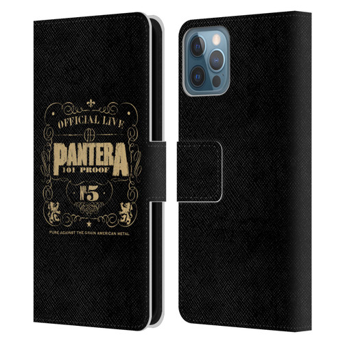 Pantera Art 101 Proof Leather Book Wallet Case Cover For Apple iPhone 12 / iPhone 12 Pro