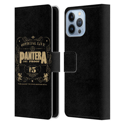 Pantera Art 101 Proof Leather Book Wallet Case Cover For Apple iPhone 13 Pro Max