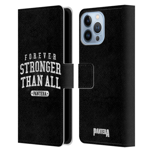 Pantera Art Stronger Than All Leather Book Wallet Case Cover For Apple iPhone 13 Pro Max