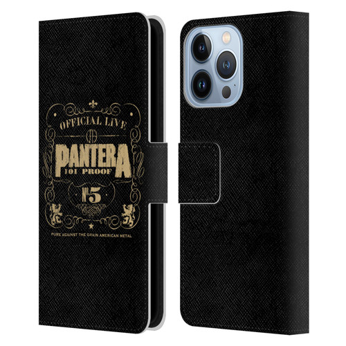 Pantera Art 101 Proof Leather Book Wallet Case Cover For Apple iPhone 13 Pro