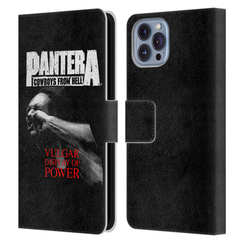 Pantera Art Vulgar Leather Book Wallet Case Cover For Apple iPhone 14