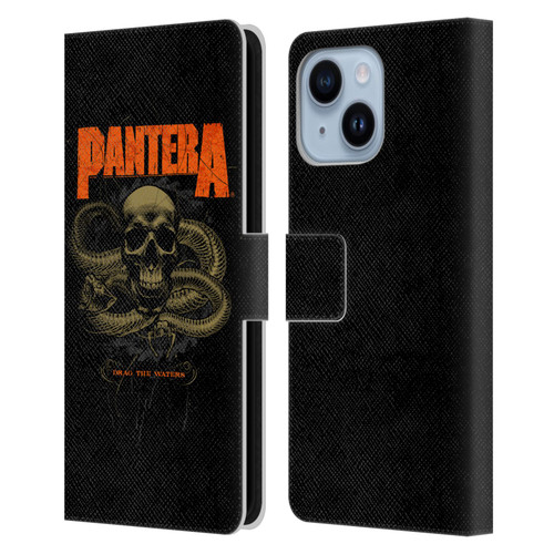 Pantera Art Drag The Waters Leather Book Wallet Case Cover For Apple iPhone 14 Plus