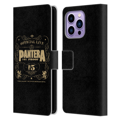 Pantera Art 101 Proof Leather Book Wallet Case Cover For Apple iPhone 14 Pro Max