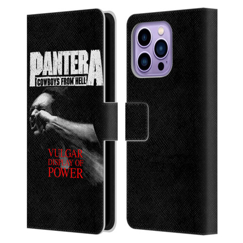 Pantera Art Vulgar Leather Book Wallet Case Cover For Apple iPhone 14 Pro Max
