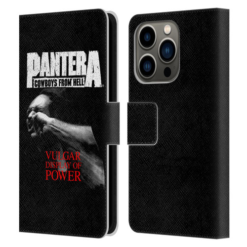 Pantera Art Vulgar Leather Book Wallet Case Cover For Apple iPhone 14 Pro