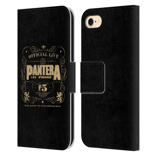 Pantera Art 101 Proof Leather Book Wallet Case Cover For Apple iPhone 7 / 8 / SE 2020 & 2022