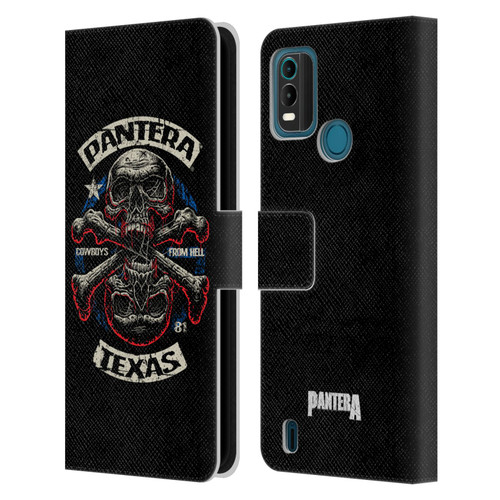 Pantera Art Double Cross Leather Book Wallet Case Cover For Nokia G11 Plus