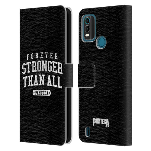 Pantera Art Stronger Than All Leather Book Wallet Case Cover For Nokia G11 Plus