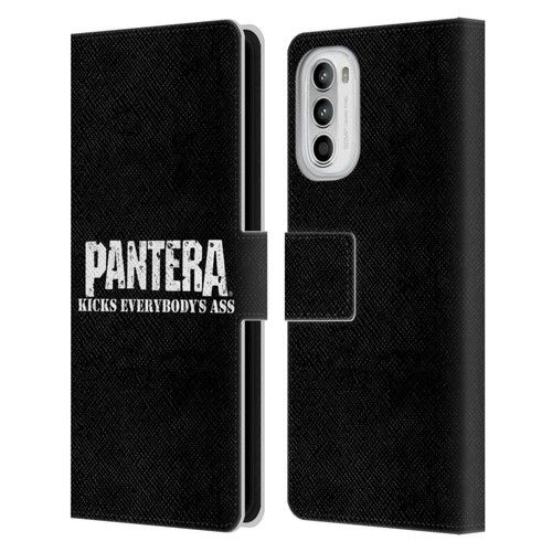 Pantera Art Kicks Leather Book Wallet Case Cover For Motorola Moto G52