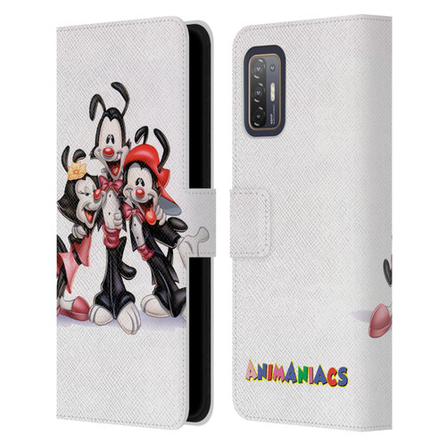Animaniacs Graphics Formal Leather Book Wallet Case Cover For HTC Desire 21 Pro 5G