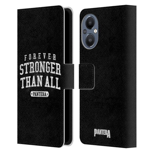 Pantera Art Stronger Than All Leather Book Wallet Case Cover For OnePlus Nord N20 5G