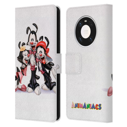 Animaniacs Graphics Formal Leather Book Wallet Case Cover For Huawei Mate 40 Pro 5G