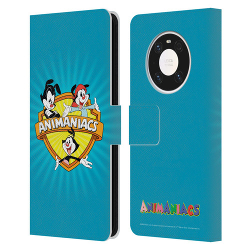 Animaniacs Graphics Logo Leather Book Wallet Case Cover For Huawei Mate 40 Pro 5G