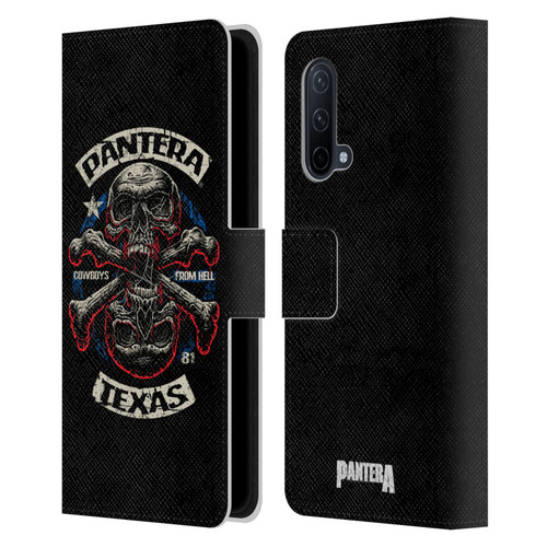 Pantera Art Double Cross Leather Book Wallet Case Cover For OnePlus Nord CE 5G