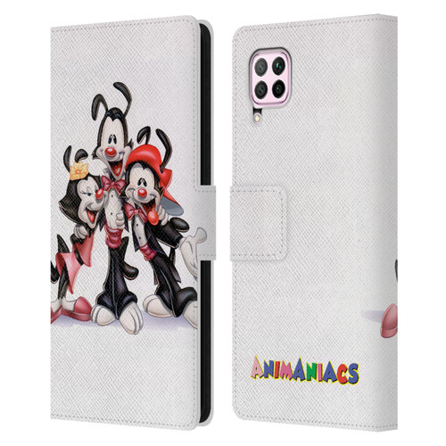 Animaniacs Graphics Formal Leather Book Wallet Case Cover For Huawei Nova 6 SE / P40 Lite