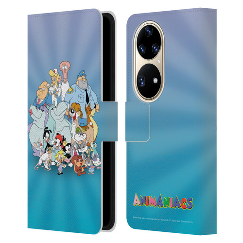 Animaniacs Graphics Group Leather Book Wallet Case Cover For Huawei P50 Pro