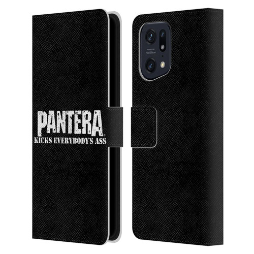 Pantera Art Kicks Leather Book Wallet Case Cover For OPPO Find X5